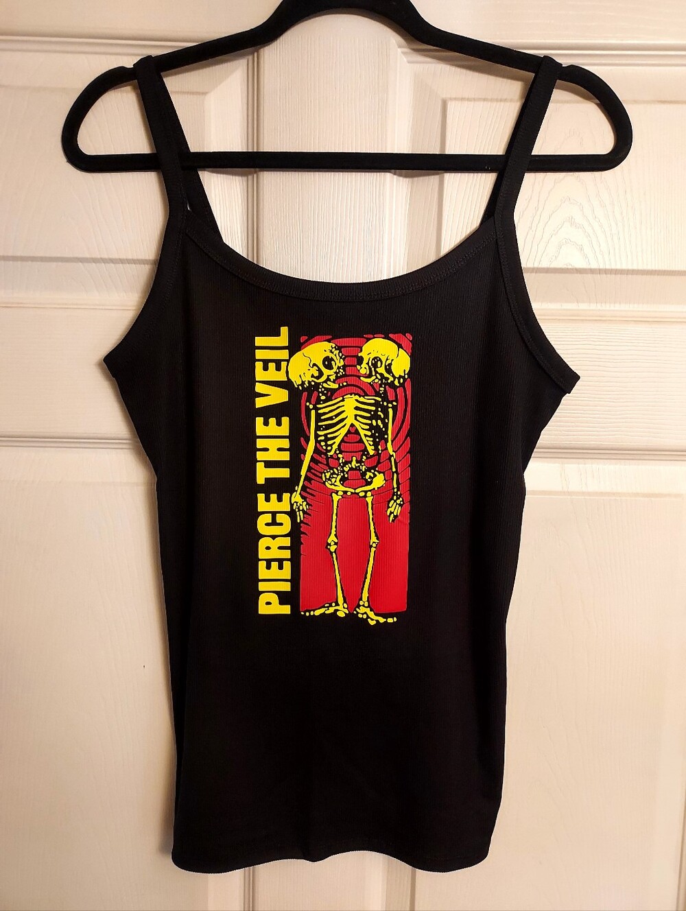 Pierce the veil Tank Top wavy skeleton conjoined skeleton Lovers Shirt ptv